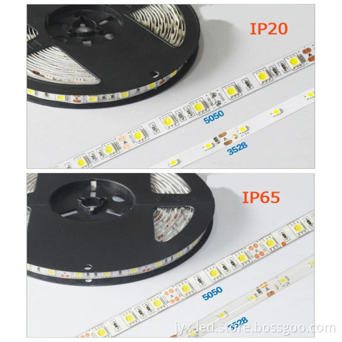 Specialized decorative 5m 150leds smd 5050 Red color led waterproof flexible 12v led strip lights